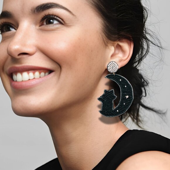 BOGO DEAL BESTSELLER HALLOWEEN EARRING STYLES - SEED BEADED - NEW SET OF 2 PAIRS - Picture 2 of 7